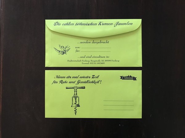 Gutschein-Umschlag „Ruhe & Gemütlichkeit“ (nur in Verbindung mit einem Gutscheinkauf!)